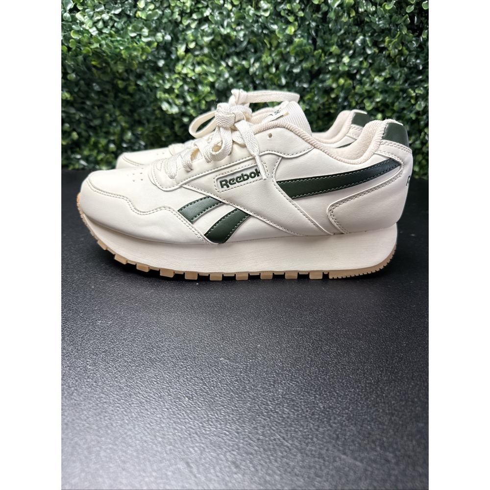 Reebok Classic Harman Cream/Green Wedge Shoes Women's Size 9 Sneakers